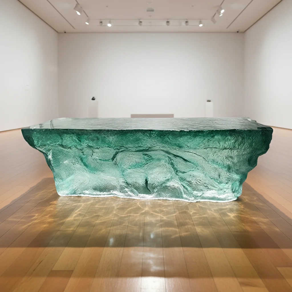 *Clear Eco-Friendly Handmade Epoxy Resin Dining Table Modern Transparent Crystal Inspired Design Luxury Home Furniture for Hotel