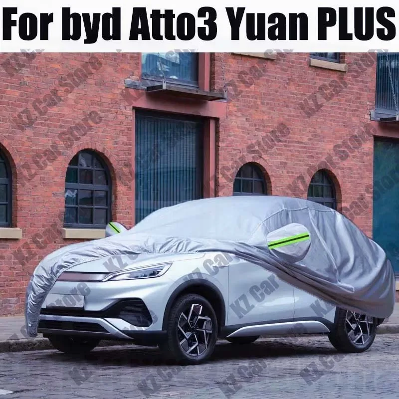 For byd Atto3 Yuan PLUS fit Outdoor Protection Full Car Covers Snow Cover Sunshade Waterproof Dustproof Exterior Car cover