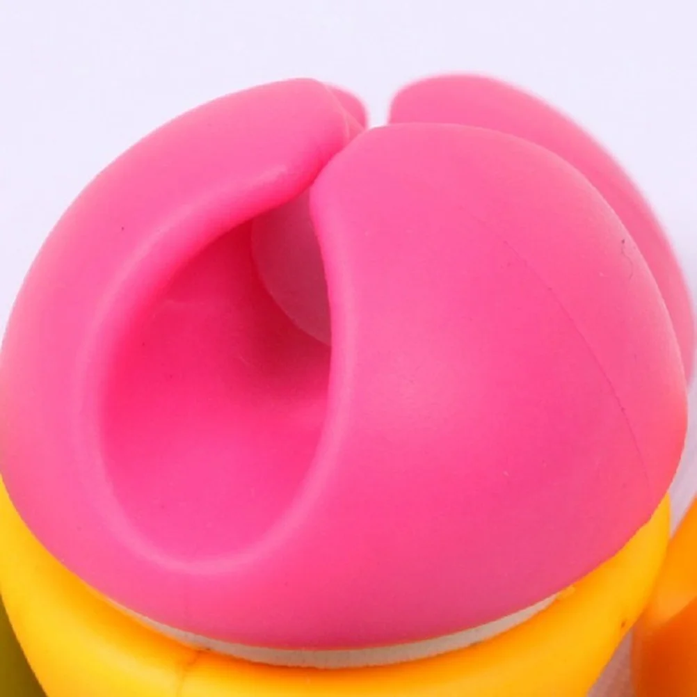 

6Pcs Cable Wire Wrapper Clips Desktop Wall Cable Storage Manager Adhesive Organizer for Headphones Chargers USB Cords