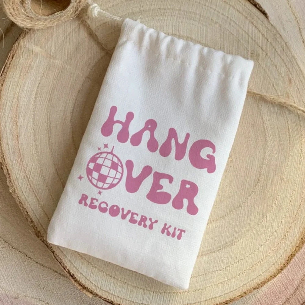 20 pcs Bride's Last Disco,Personalised Hangover Kit Bags,Bachelorette Gift Bags,Hangover Recovery Kit,Hen Party Gift Bags