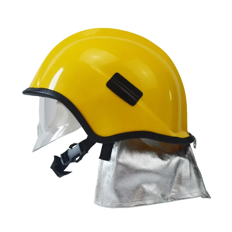 Professional Fire Helmet with Integrated Heat Mask for Extreme Scenarios OEM Safety Gear High Temperature Resistance