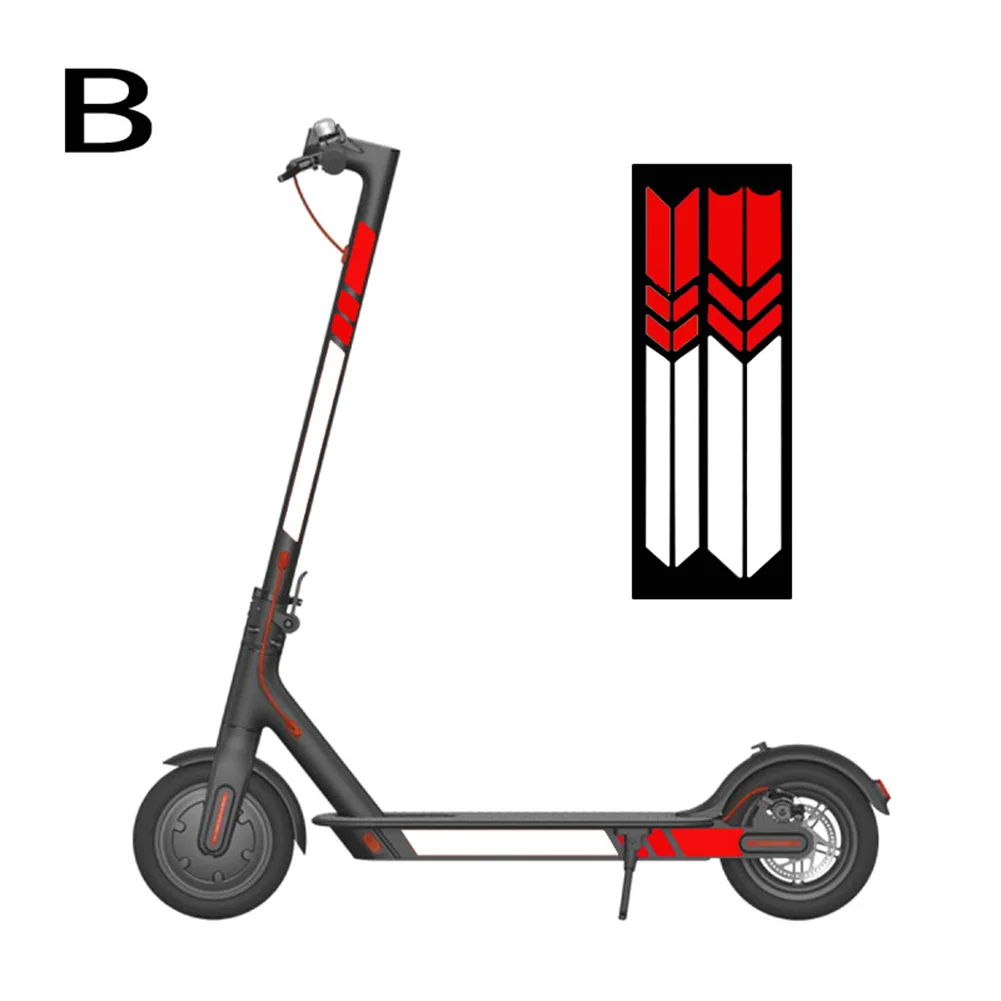 Улучшите видимость во время при слабом освещении с набором светоотражающих наклеек для скутера Xiaomi M365Pro1SPro 2.