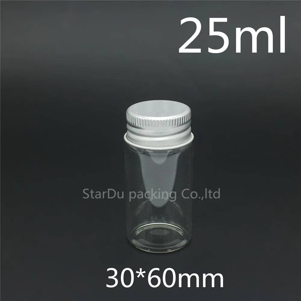 200pcs/lot Diameter 30mm 25ml Screw Neck Glass Bottle For carft/storage candy,liquid Cosmetic Bottles