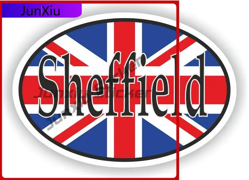 

Sheffield United Kingdom UK City Unique Helmet SUV Fade Resistant Auto Accessories Vinyl Decal For Car Truck SUV Window Bumper