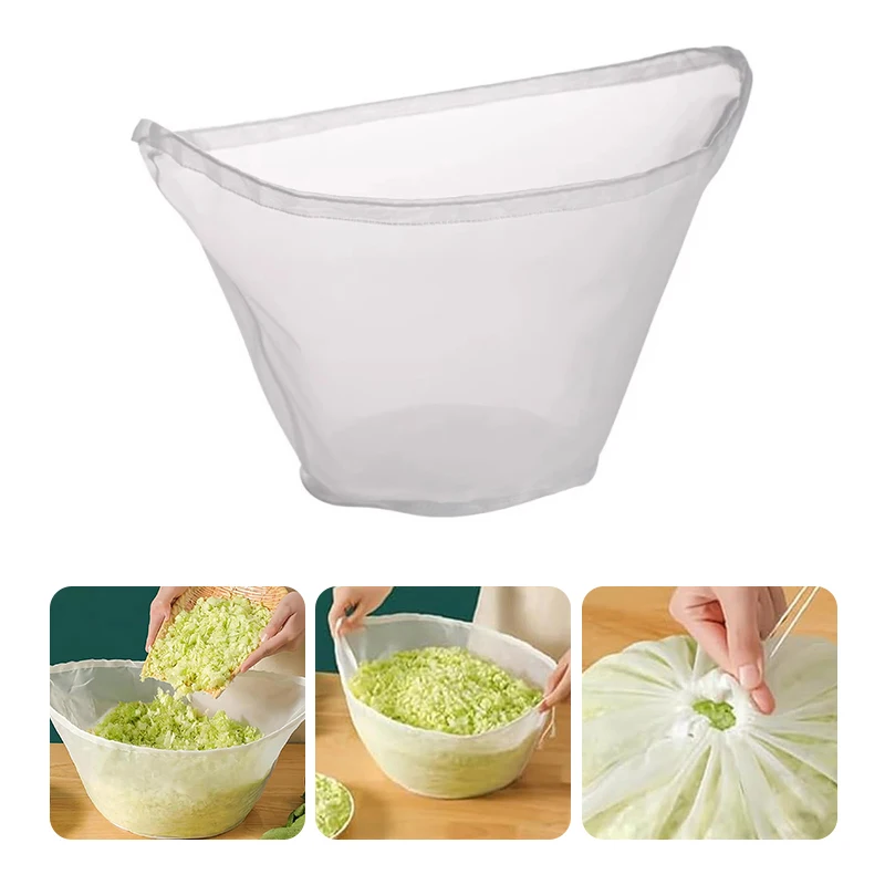 Bolsa de leche de soja reutilizable, bolsas de tela de queso Natural, relleno de bola de masa, bolsas con cordón para yogur, coladores de nueces, cocina, 1 ud.