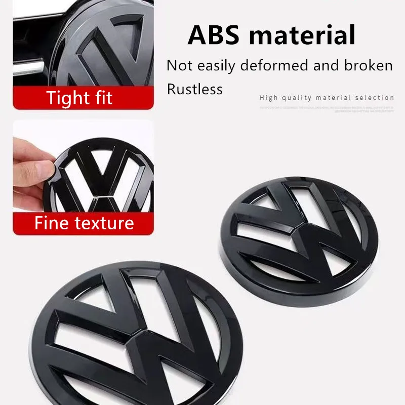 Not Affect ACC Black Front Grille Badges Cover Rear Trunk Emblem Covers Sticker For Volkswagen VW Golf 6 MK6 2010 2011 2012 2013