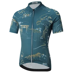 Maillot de ciclismo de secado rápido infantil de manga corta