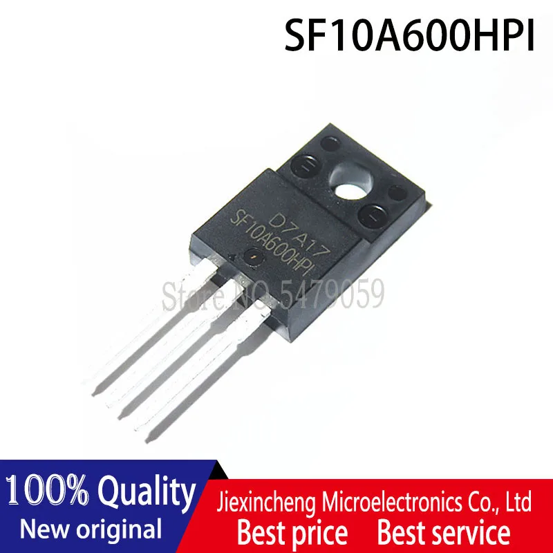 10 peças SF10A600HPI TO220 SF10A600 5A 600V original Novo