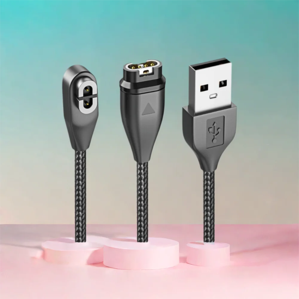 Магнитный USB-кабель для зарядки 125 см, зарядное устройство для наушников с костной проводимостью для Shokz OpenRun Pro Mini/OpenComm/Garmin Instinct/Fenix6