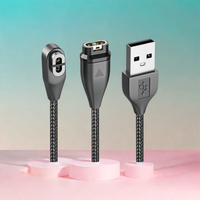 Magnetic USB Charging Cable 125cm Bone Conduction Headphone Charger for Shokz OpenRun Pro Mini/OpenComm/Garmin Instinct/Fenix6