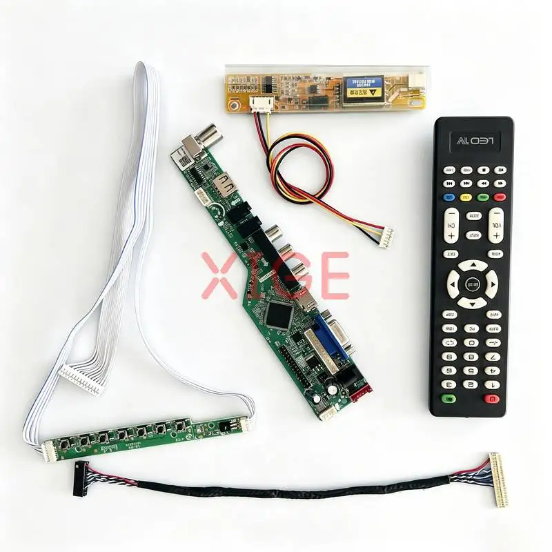 Matrix Controller Drive Board Fit B141EW03 B141EW01 B141EW04 B141EW02 1280x800 1280*800 1CCFL LVDS-30Pin HDMI+VGA+AV+USB DIY Kit