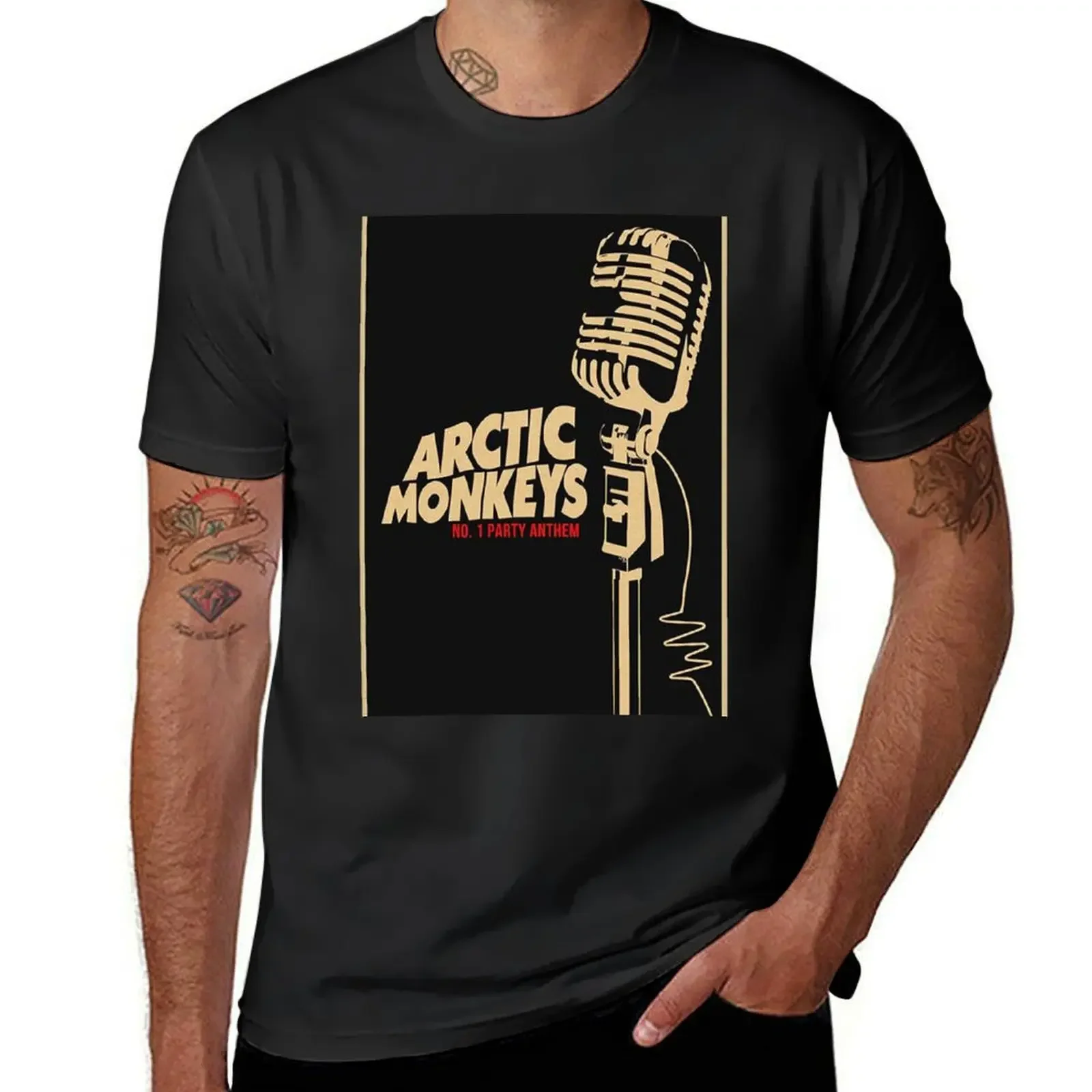 

No. 1 Party Anthem Microphone Mic Poster T-Shirt Man t-shirt graphic shirts T-shirts for men cotton