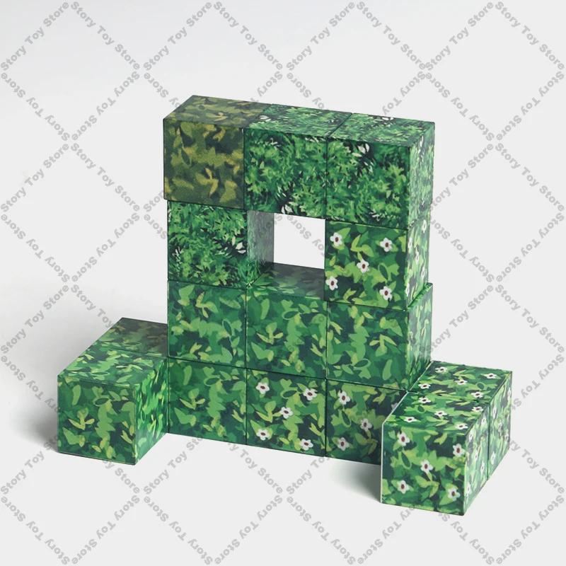 الإبداعية المغناطيسي اللبنات مكعب المغناطيس مجموعة تجميع الطوب الأطفال التعليمية DIY نموذج الجذعية مونتيسوري لعبة طفل الحسية