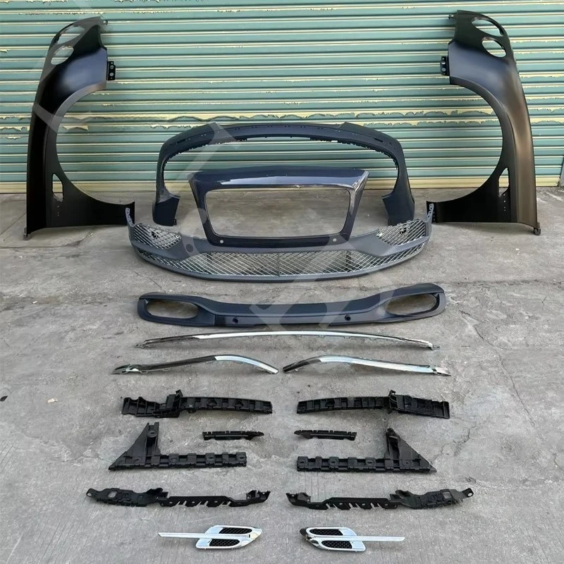 Aluminum Alloy Fender Car Body Kit Complete Assembly Front Bumper Part Conversion Upgrade to 2017 2