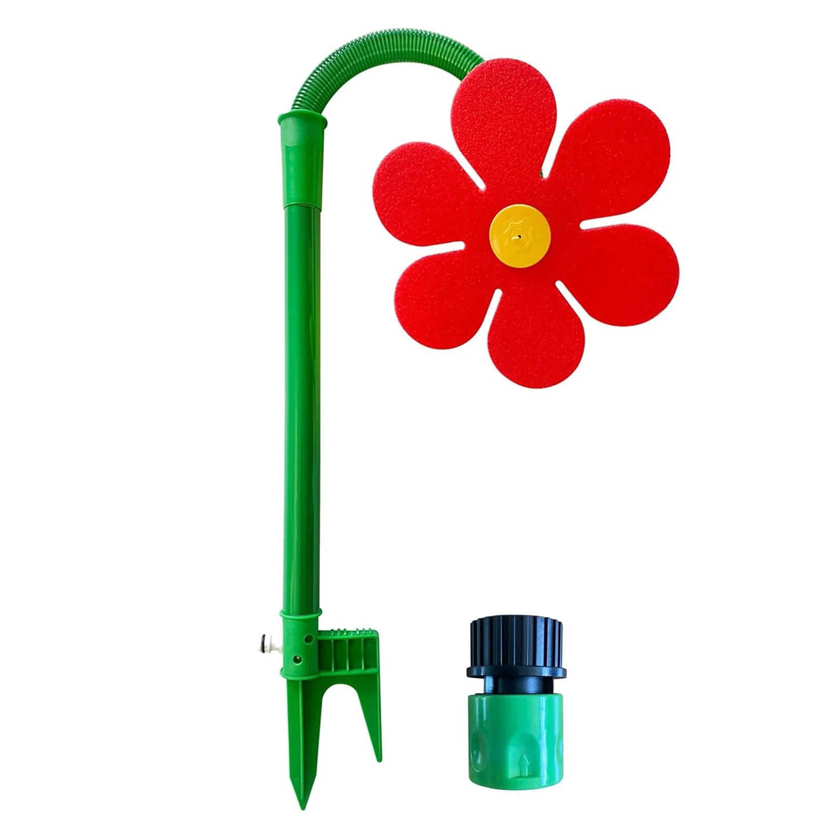 

41.73'' Plastic Kids Daisy Sprinkler Easy To Install Sunflower Water Sprinkler for Backyard Lawn Garden Watering& Dogs Playing