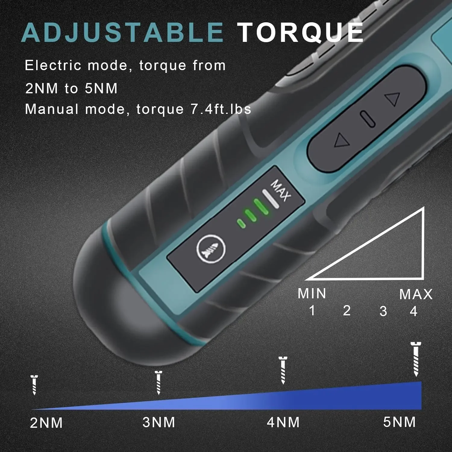 3.6V Cordless Electric Screwdriver Portable USB Rechargeable 5N.m Max Adjustable Torque Suitable for Home DIY Repair Mini Drill