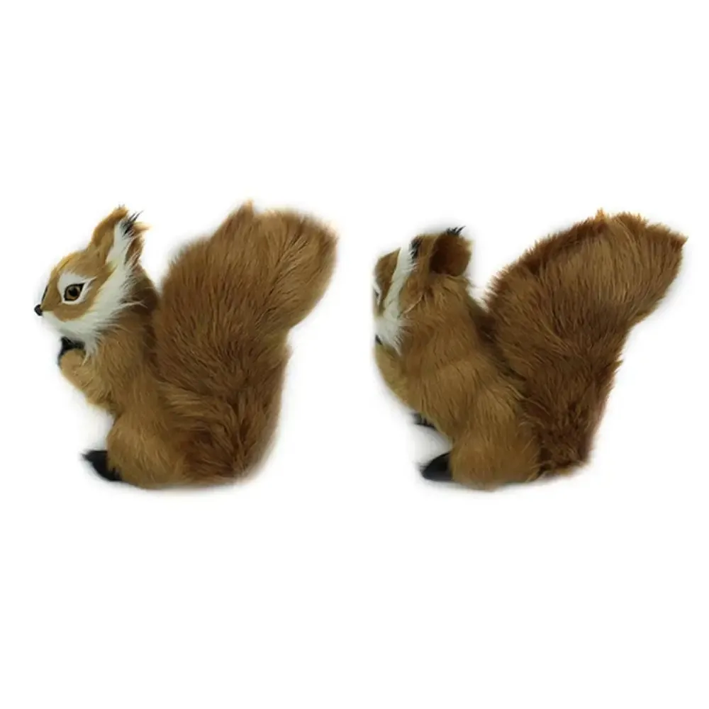 8*7cm Mini Animal Plush Toys Simulation Cute Squirrel Stuffed Kid Toys Pendant Decor Birthday Gift Anti-wrinkle Pillow for Child