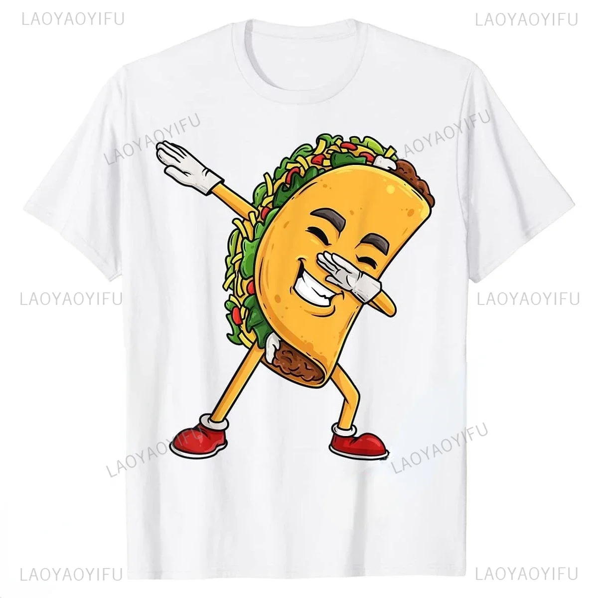 Creative Dabbing Taco Cinco De Mayo Mexican Dab Boys Kids T-Shirt  Men Tops Funny Retro Graphic T Shirts Streetwear Men Clothing