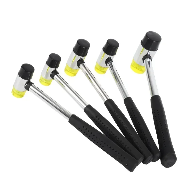 Double Face Soft Tap Rubber Hammer 25mm Multifunctional Glazing Window Beads Hammers Nylon Head Rubber Mallet