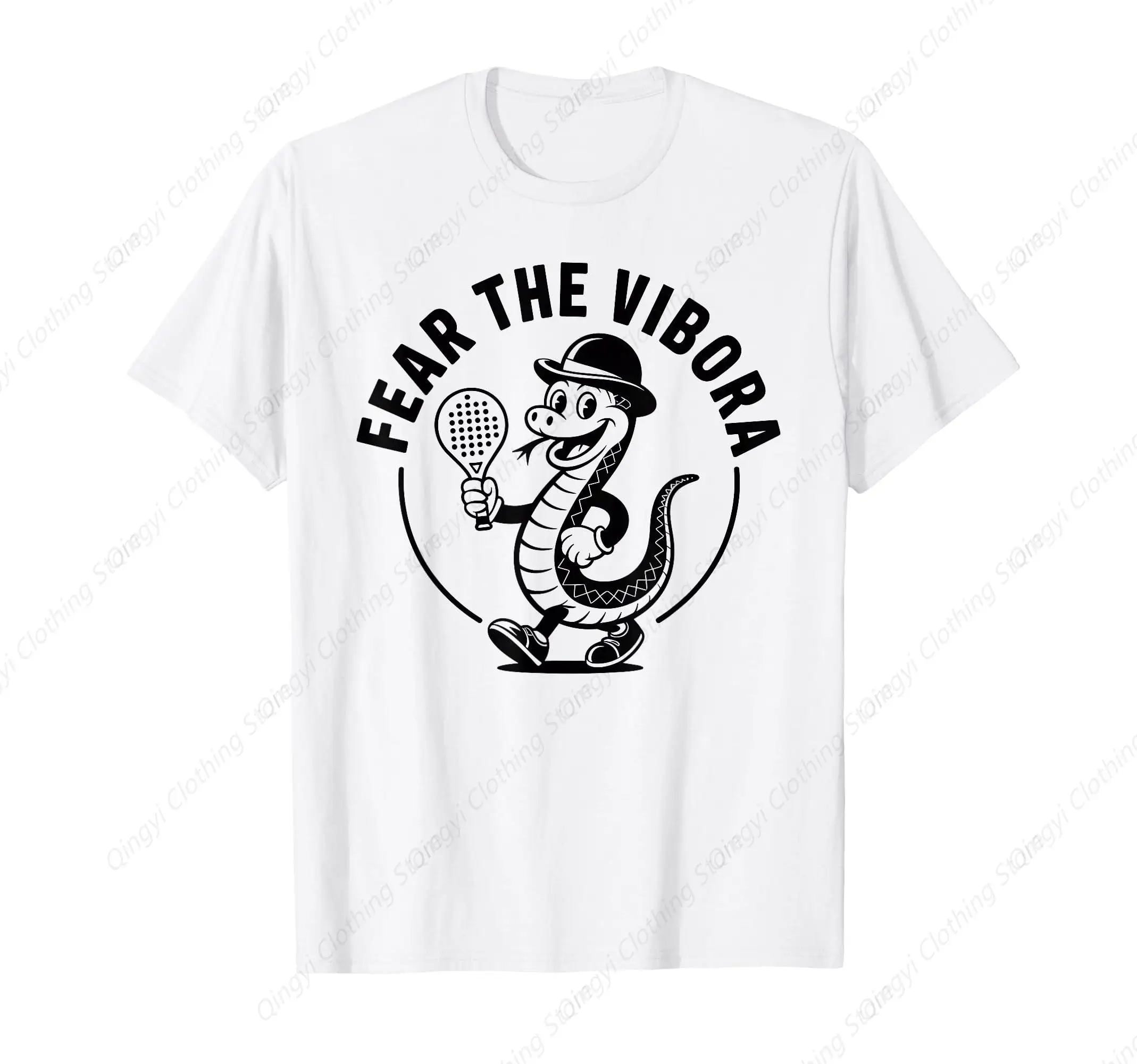 تي شيرت Vibora Funny Padel Tennis Snake Vintage 30s كارتوني