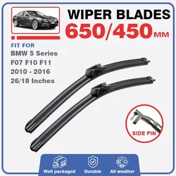 For BMW 5 Series M5 GT F07 F10 F11 2010 - 2016 Front Wiper Blades Windshield Windscreen Brushes LHD RHD Accessories 520d 535i