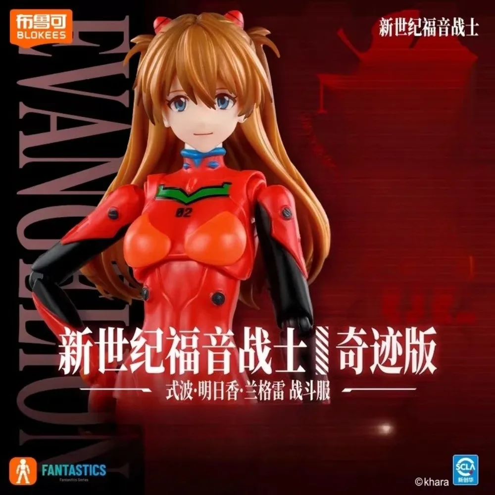 Nuevo BLOKEES Neon Genesis EvangelionEVA Asuka Shikinami Langley traje de batalla estatuilla colección de modelos móviles juguetes decoración de escritorio