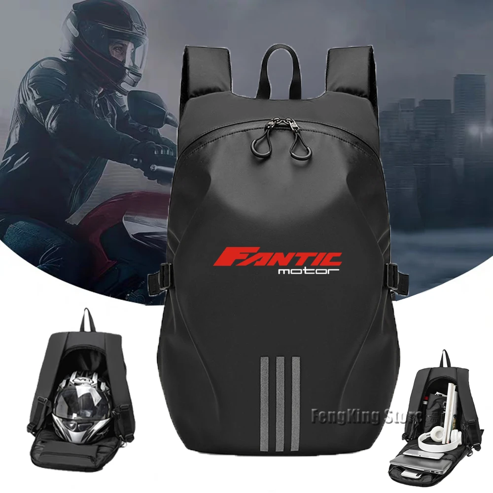 for FANTIC CABALLERO FLAT TRACK Knight backpack motorcycle helmet bag travel equipment waterproof and large capacity