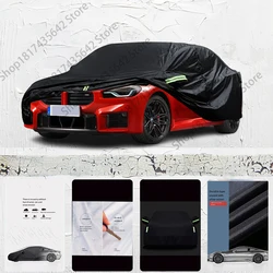 For BMW M2 Car cover Exterior Car Cover Black Outdoor Protection Full Car Covers Waterproof Sunshade Anti UV Snow Cover