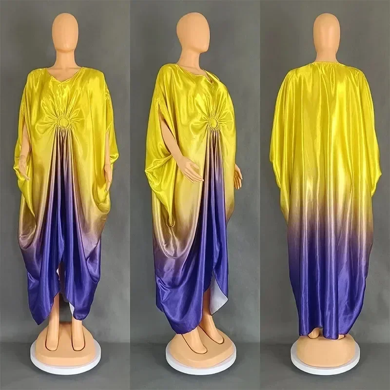 Vestidos africanos para mujer, vestido tradicional musulmán a la moda, caftán, vestidos de fiesta de boda, bata Boubou, trajes de talla grande 2024