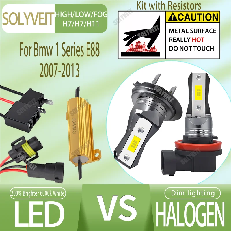 

Simplify Your Drive: Plug-in LED Kit Delivers Powerful 6000K Beam For Bmw 1 Series E88 2007 2008 2009 2010 2011 2012 2013