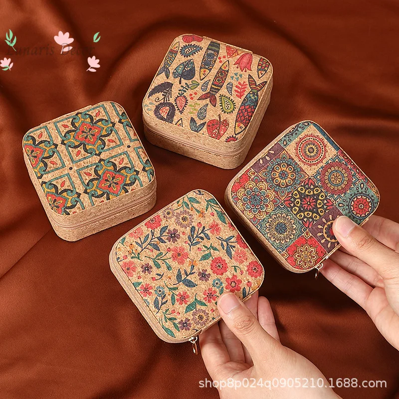 

Portable travel cross-border jewelry storage box jewelry box compact ring packaging jewelry box