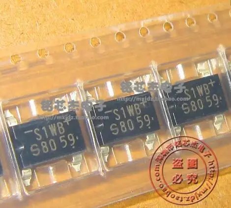 electronics lot Bridge Rectifiers 800V 1A S1WBA80-7062 ใหม่เดิม
