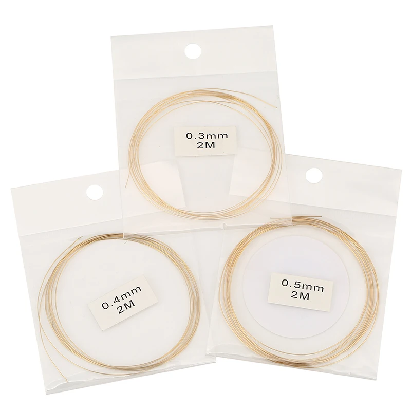 2meters Stainless Steel 0.3 0.4 0.5 mm Beading Wire Necklace Line Thread Cord Never Fade Strong Bracelet String Jewelry Making