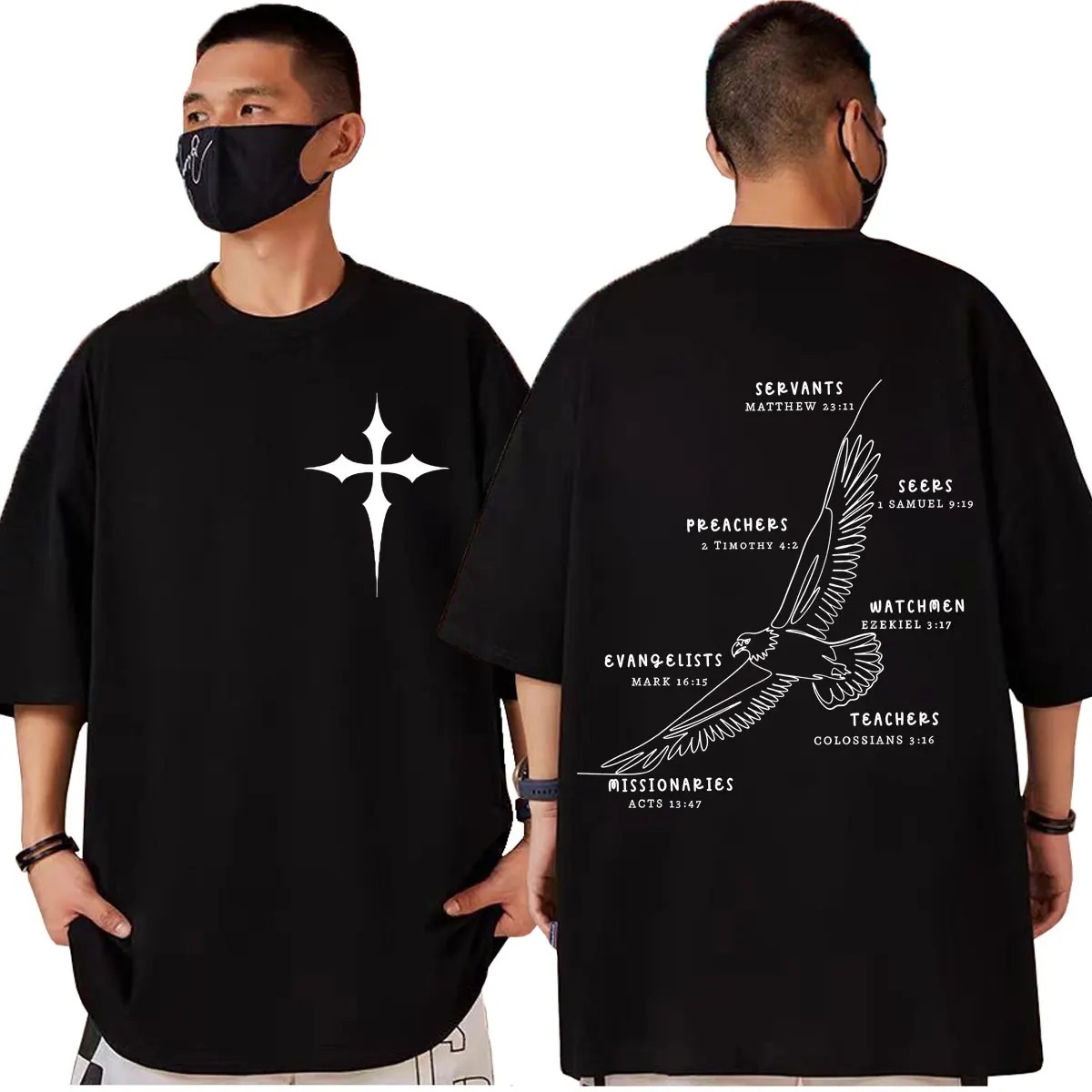 

Jesus Bible Verse Christian Graphic T Shirts Men Women Clothing High Quality Fashion T-shirts Summer Casual Short Sleeve T-shirt