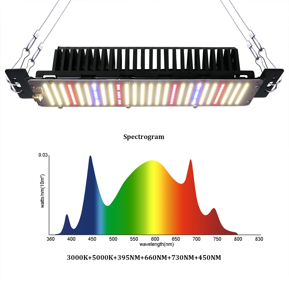 LED Grow Light LM2835 High PPFD  Full Spectrum Phyto Lamp AC85-240V 300W for plants tent Greenhouse hydroponics growing system