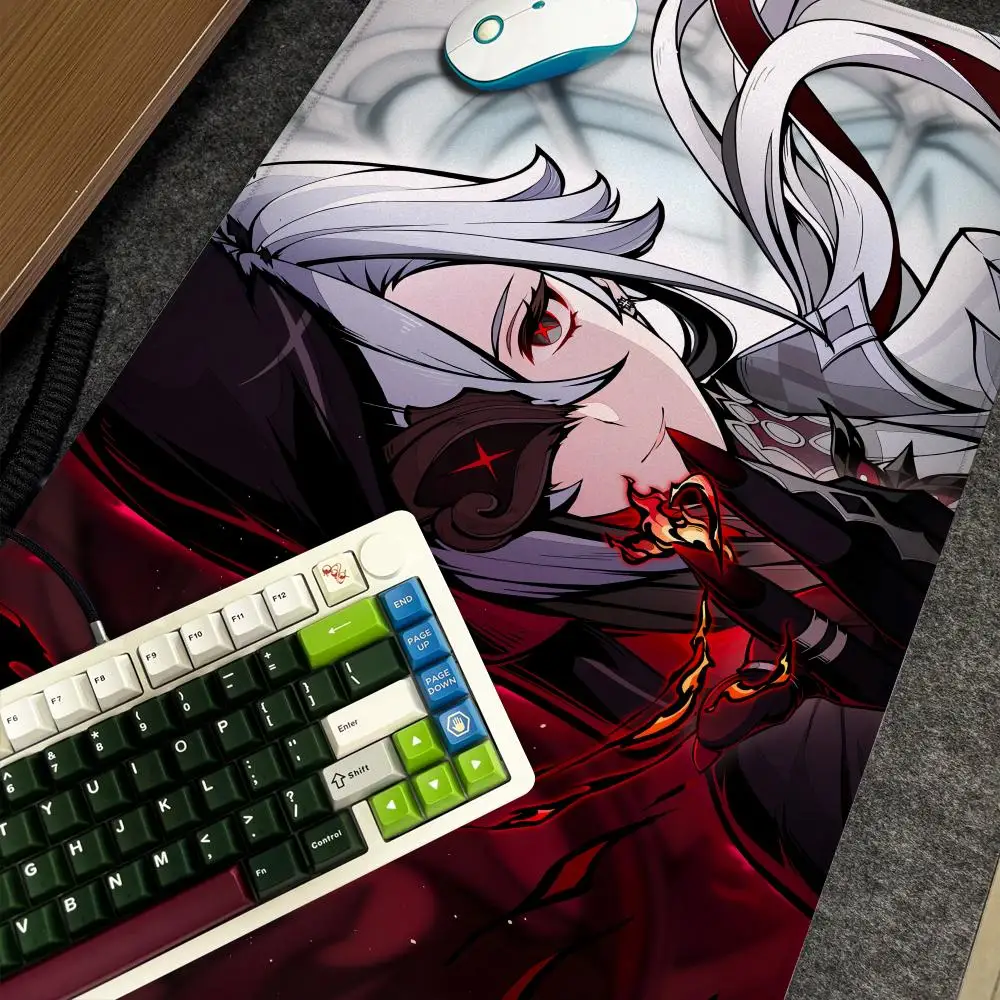 mouse-pad-xxl-computador-lmpact-tamanho-grande-arlecchino-antiderrapante-gamer-genshin-teclado-90x40cm-jogo-arte-design-hd-deskmat