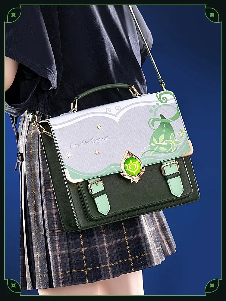 

2025 new Genshin Impact Dendro Archon Nahida ita bag Postman bag anime backpack a gift for a friend