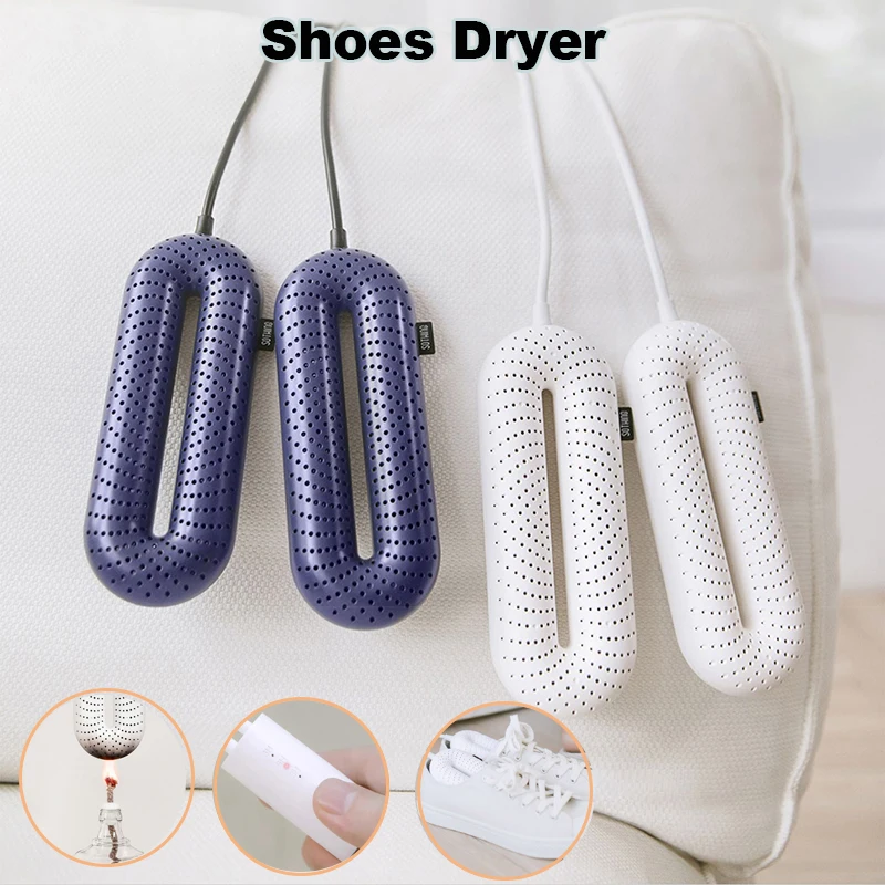 

Портативная сушилка для обуви, 220 В, электрическая PTC, безопасная, быстрый нагрев обуви, ботинки, носки, сушилка, осушитель, стерилизатор, дезодоратор, машина