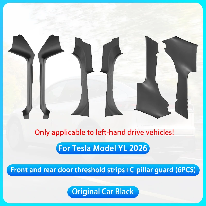 6PCS Black