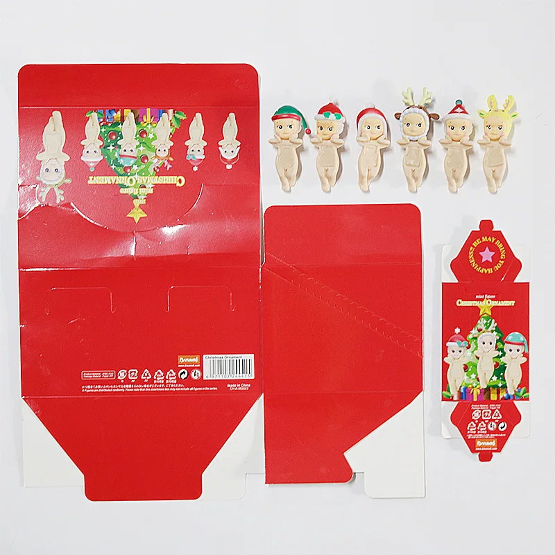 Christmas Sunny Angel Winter Series 12 Piece Series Mini Mysterious Blind Box Doll  Car mounted Model Decorative  Holiday Gifts