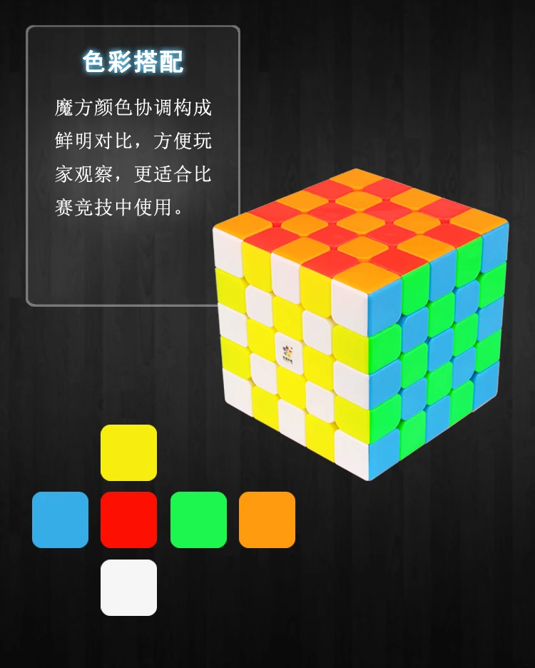 YuXin Little Magic 5x5 Cubo Magnetico Velocità Professionale Fidget Toys Cubo Magico Puzzle Giocattolo per Bambini