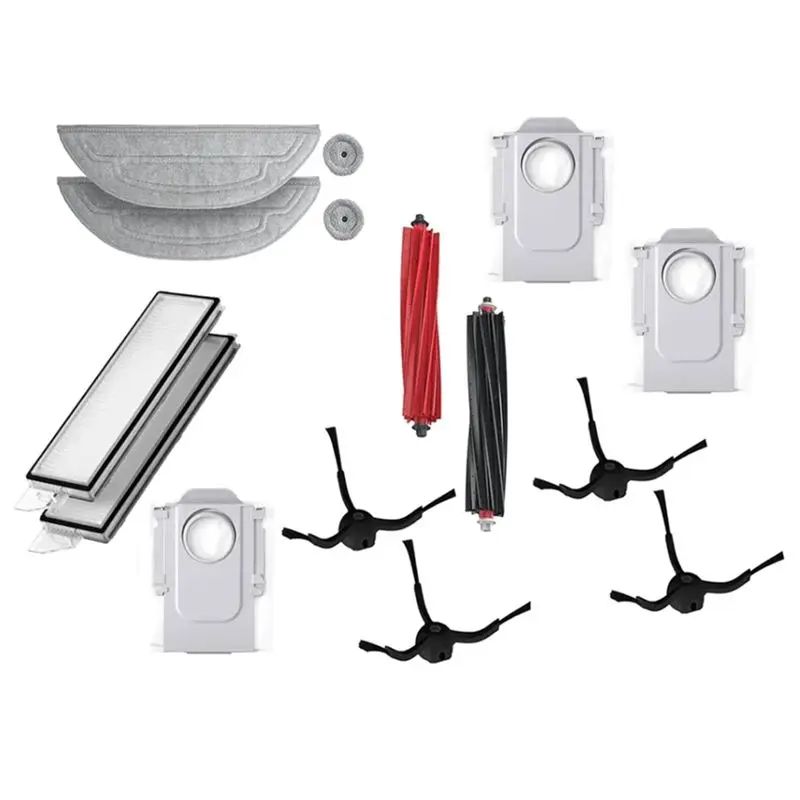 

Набор из 15 запчастей TFTP для робота-пылесоса Roborock S8 MaxV Ultra G20s: двойная роликовая щетка, фильтр, боковые щетки, насадки для влажной уборки, мешки для сбора пыли