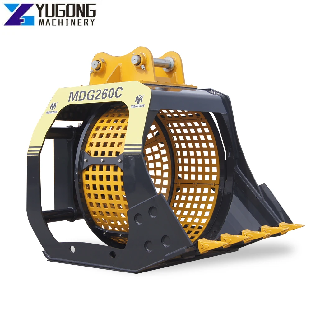 YG Excavator Rotary Screen / Rotating Screening Bucket/Screening Excavator Screening Bucket Skeleton Bucket Sieve Bucket