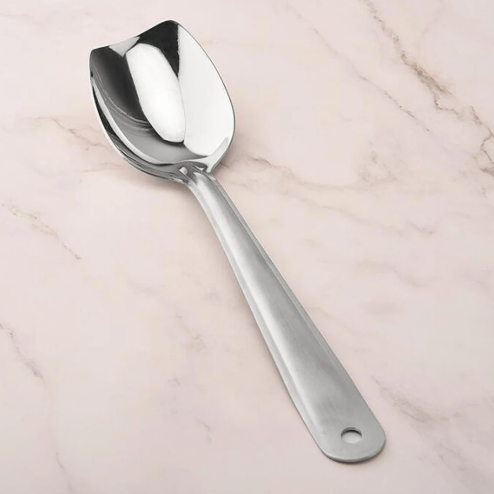 

Stainless Steel Tablespoon Black Spoons Kitchen Soup Large Serving for Cooking Strainer
