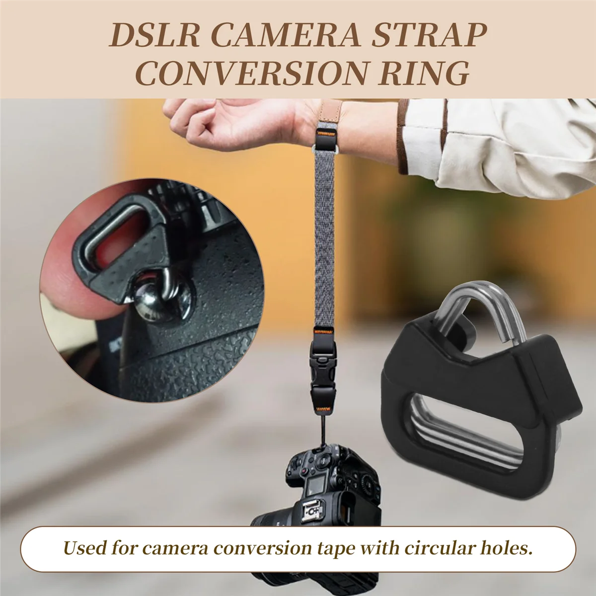 GZMO 10Pcs Camera Lug Ring Camera Strap Triangle Split Ring Hook for Fujifilm for Lecia for Nikon for Canon for Olympus DSLR