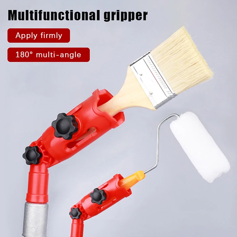 

Universal Clamp For DIY Multi-Angle Paint Brush Extender Paint Edger Tool For Walls High Ceilings Trim Edge Corner Painting