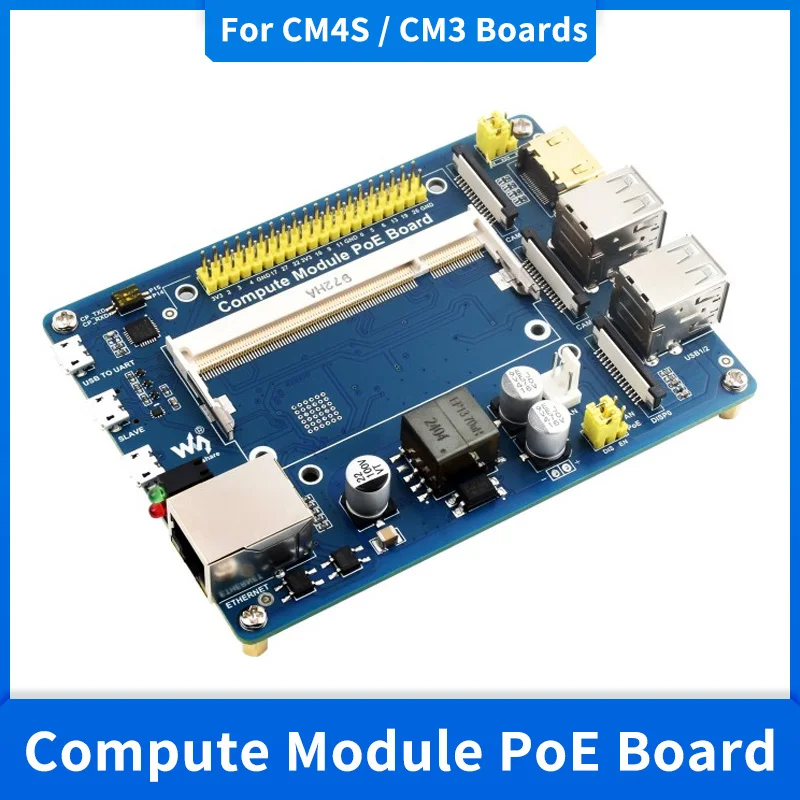 Raspberry Pi Compute Module 4S עם לוח PoE ו-GPIO – דירוג ובדיקה מפורטת