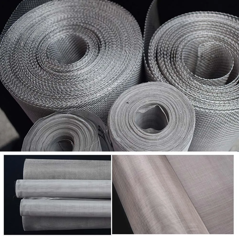 50x50cm 10-50/60/80/100/120/150/200/250/300/350/400 Maschenweite Gewebtes Drahtgewebe Hochwertige 304 Edelstahl-Siebfiltermatte – Detail 11