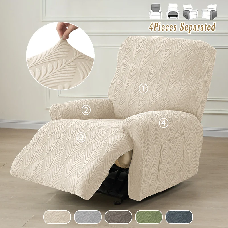 1seater Split Recliner Sofa Cover Soft Anti-dirty Recliner Chair Covers Elastic Washable Armchair Slipcover for Home Funda Sofá