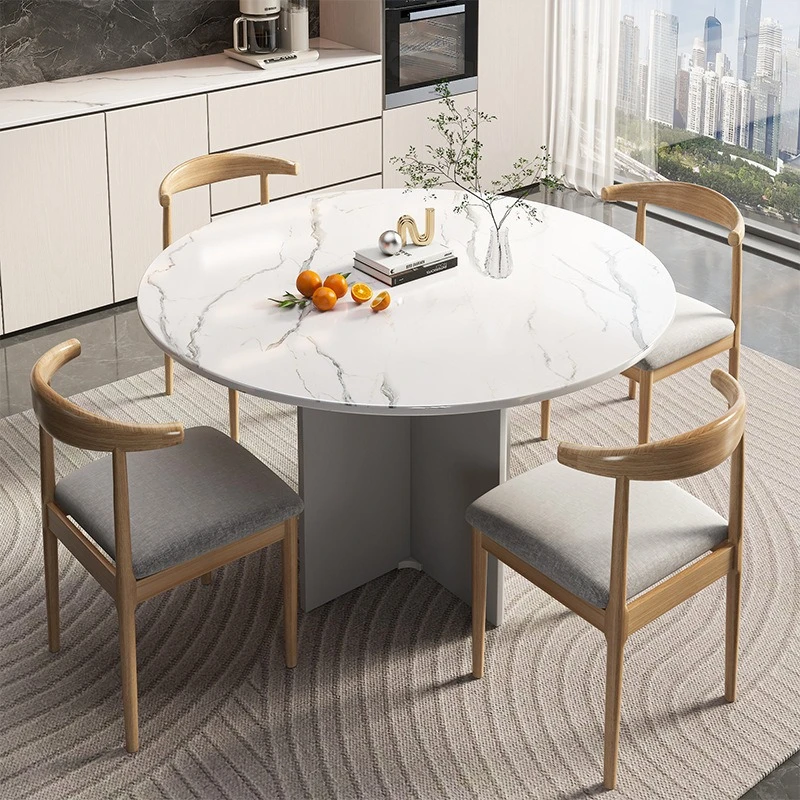 dining tableRound household small apartment negotiation table chair  furniture